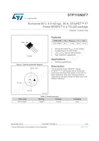 STP110N8F7 Datasheet Cover