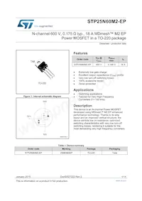 STP25N60M2-EP Datasheet Cover