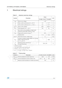 STW7N95K3 Datasheet Page 3