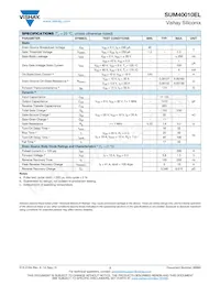 SUM40010EL-GE3 Datasheet Page 2