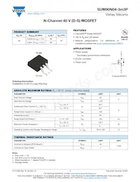 SUM90N04-3M3P-E3 Datasheet Cover
