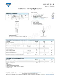 SUP50N10-21P-GE3 Datasheet Copertura