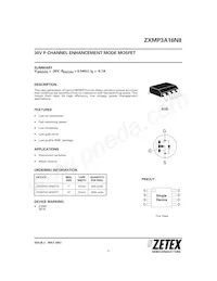 ZXMP3A16N8TA數據表 封面