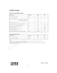 ZXMP3A16N8TA Datasheet Pagina 2