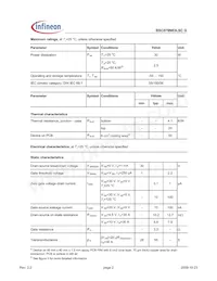 BSC079N03LSCGATMA1 Datasheet Page 2