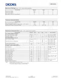 DMG3402L-7 Datasheet Pagina 2