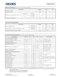 DMG4435SSS-13 Datasheet Pagina 2