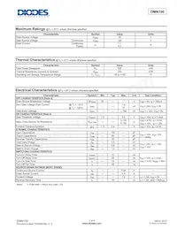 DMN100-7-F Datasheet Pagina 2