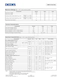 DMN1016UCB6-7 Datasheet Pagina 2