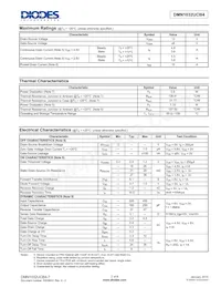 DMN1032UCB4-7 Datasheet Page 2