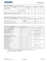 DMN10H220L-13 Datasheet Pagina 2