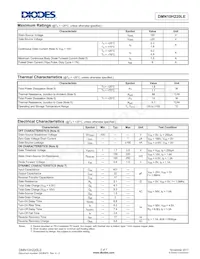 DMN10H220LE-13 Datasheet Page 2