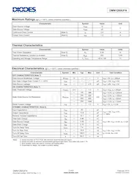 DMN1260UFA-7B Datasheet Page 2