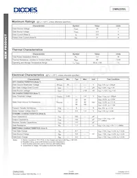 DMN2050L-7 Datasheet Pagina 2