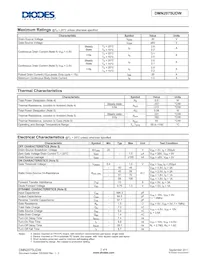 DMN2075UDW-7 Datasheet Pagina 2