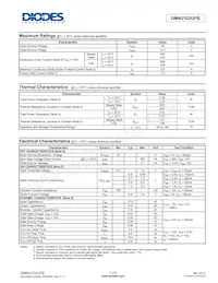 DMN21D2UFB-7B Datasheet Pagina 2
