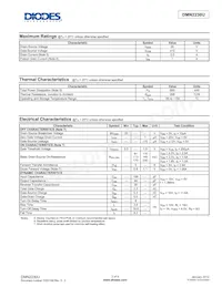 DMN2230U-7 Datasheet Pagina 2