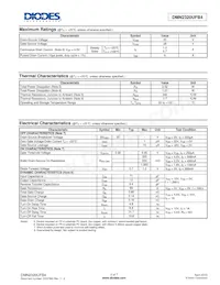 DMN2320UFB4-7B Datasheet Pagina 2