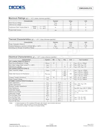 DMN2600UFB-7 Datasheet Page 2