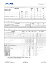DMN2990UFA-7B Datasheet Pagina 2