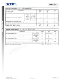 DMN3016LK3-13 Datasheet Pagina 2