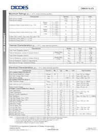 DMN3016LPS-13數據表 頁面 2