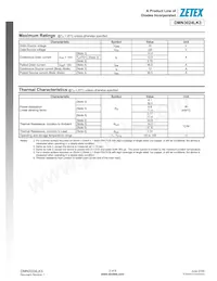 DMN3024LK3-13 Datasheet Pagina 2
