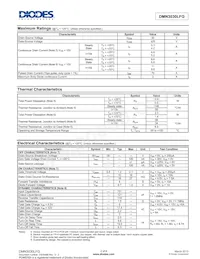 DMN3030LFG-7數據表 頁面 2