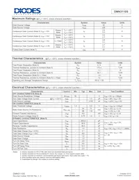 DMN3110S-7 Datasheet Pagina 2
