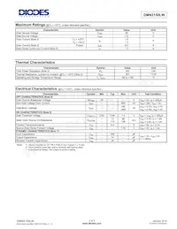 DMN3150LW-7 Datasheet Page 2