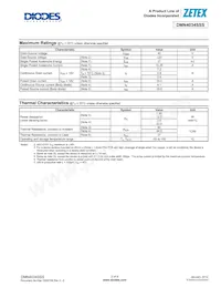DMN4034SSS-13 Datasheet Page 2