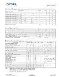 DMN4040SK3-13 Datasheet Page 2