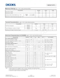 DMN6070SFCL-7 Datasheet Page 2