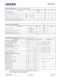 DMN65D8LW-7 Datasheet Page 2