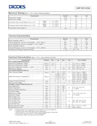 DMP1081UCB4-7 Datasheet Pagina 2