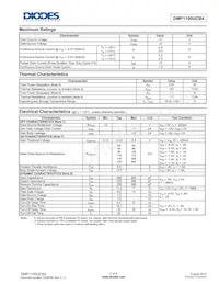 DMP1100UCB4-7數據表 頁面 2