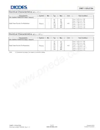 DMP1100UCB4-7數據表 頁面 3
