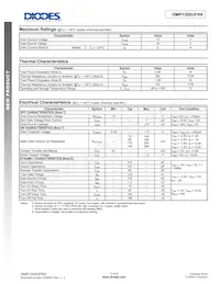 DMP1200UFR4-7 Datasheet Pagina 2