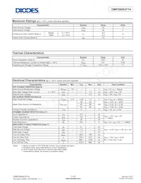 DMP2069UFY4-7 Datasheet Page 2