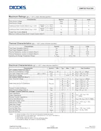 DMP2070UCB6-7 Datasheet Pagina 2