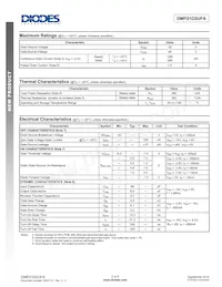 DMP21D2UFA-7B Datasheet Page 2