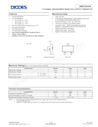 DMP2240UW-7 Datasheet Cover