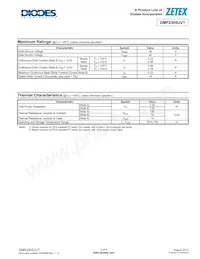 DMP2305UVT-7 Datasheet Page 2