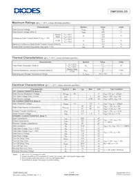 DMP3050LSS-13 Datasheet Pagina 2