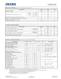 DMT6016LPS-13 Datasheet Pagina 2