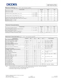 DMTH6016LPSQ-13 Datasheet Page 2