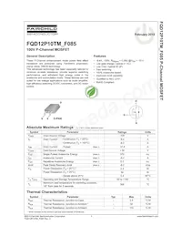 FQD12P10TM-F085 Datenblatt Cover