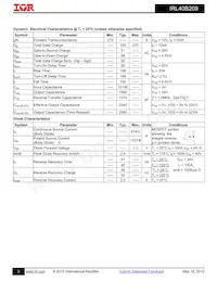 IRL40B209 Datasheet Page 3