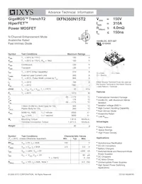 IXFN360N15T2數據表 封面