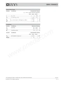 IXKH70N60C5 Datasheet Page 2
